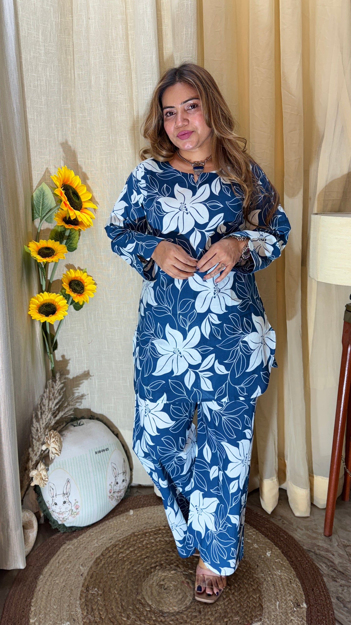 Pastel Bloom Cotton Co-ord Set