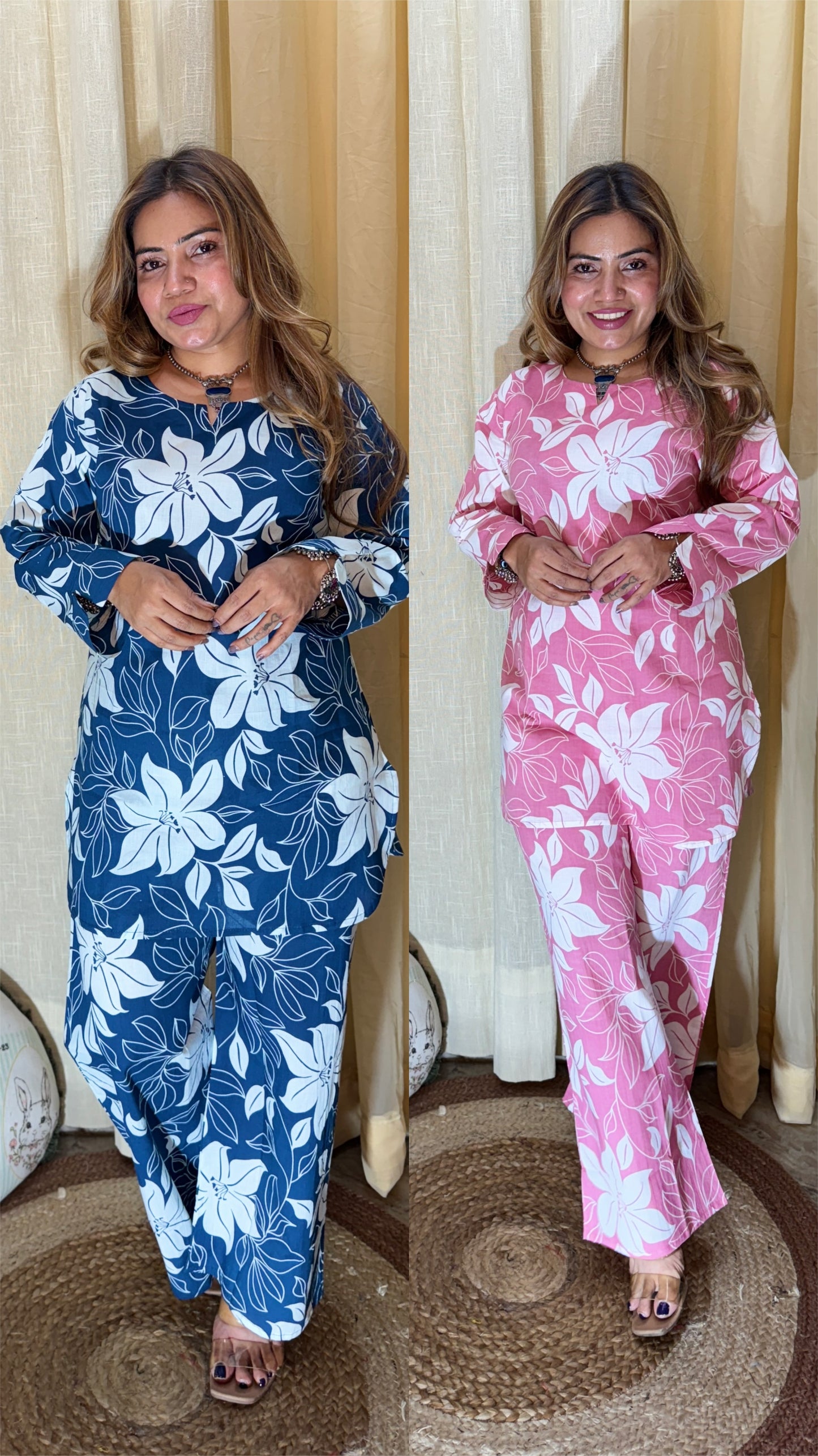 Pastel Bloom Cotton Co-ord Set