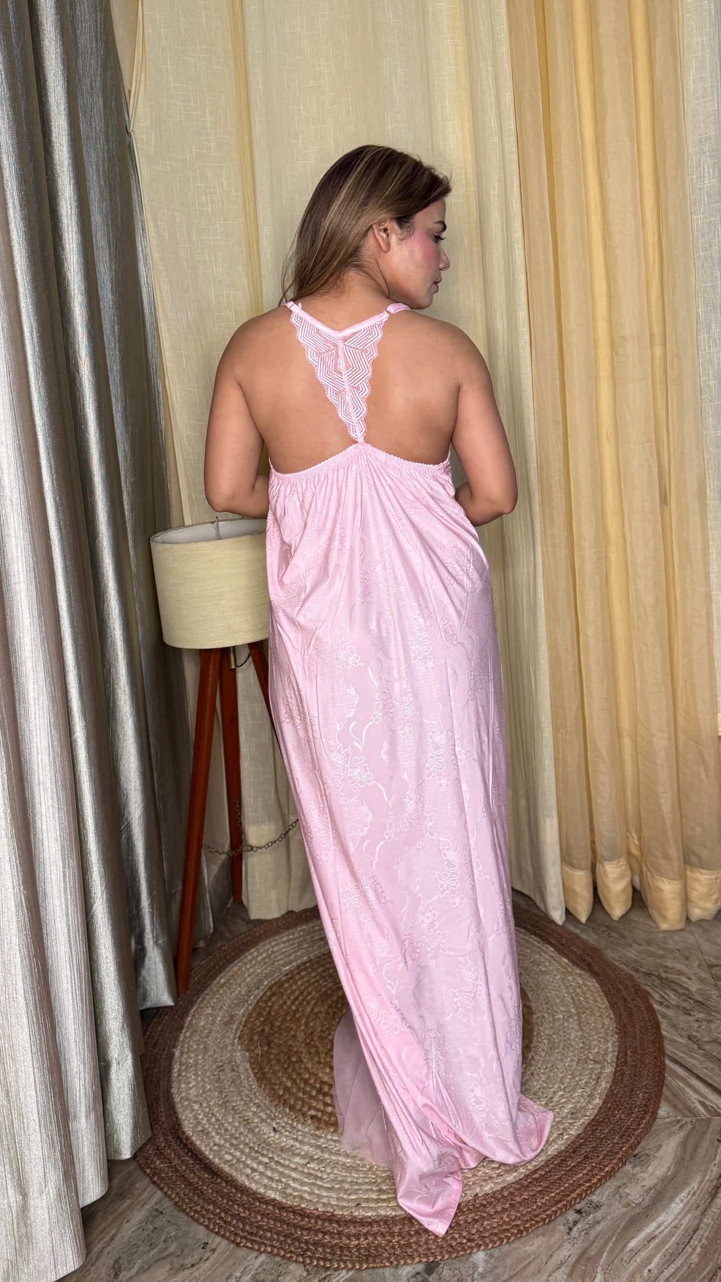 Luxurious satin nighty set