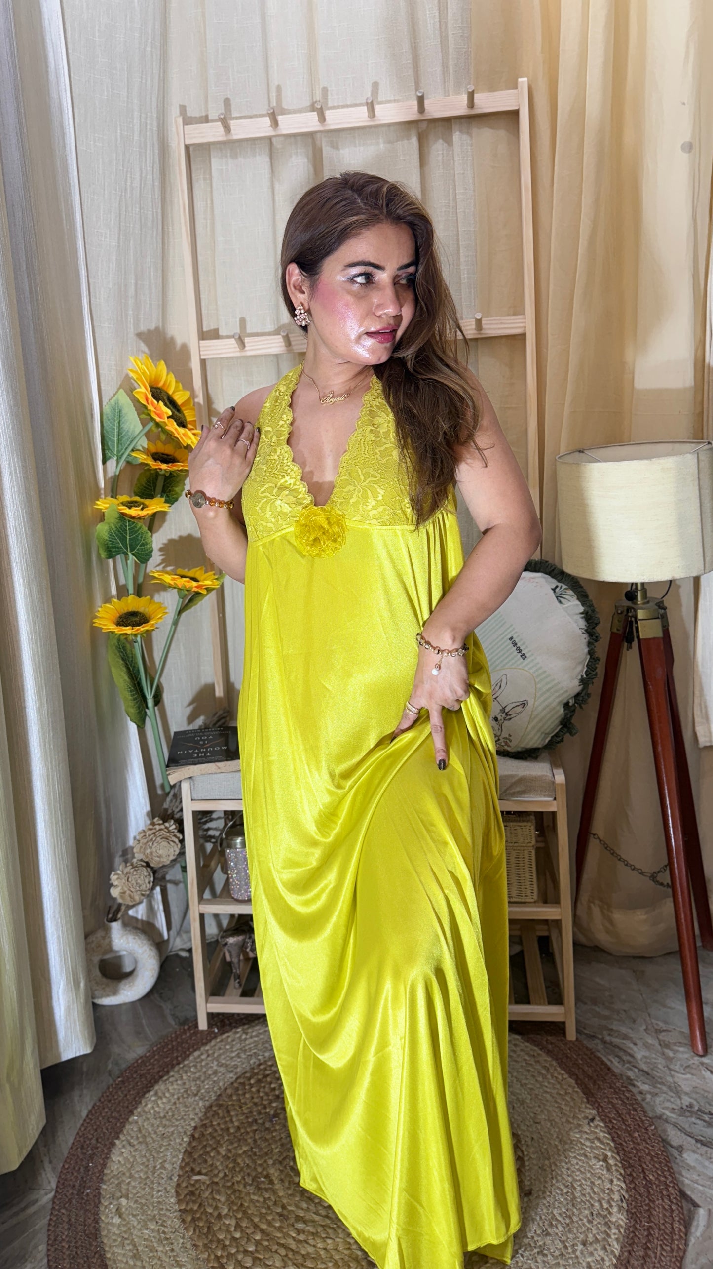 Lime Luxe Blossom Nightwear Set