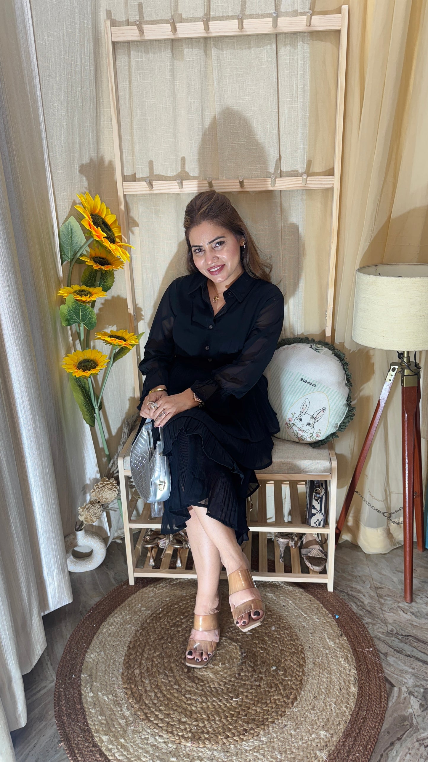 Pleated Frill Dress