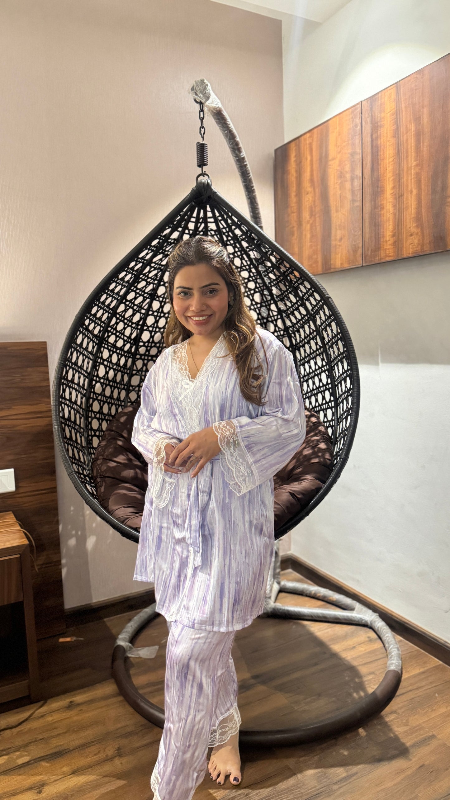 luxurious nightwear 4pc set