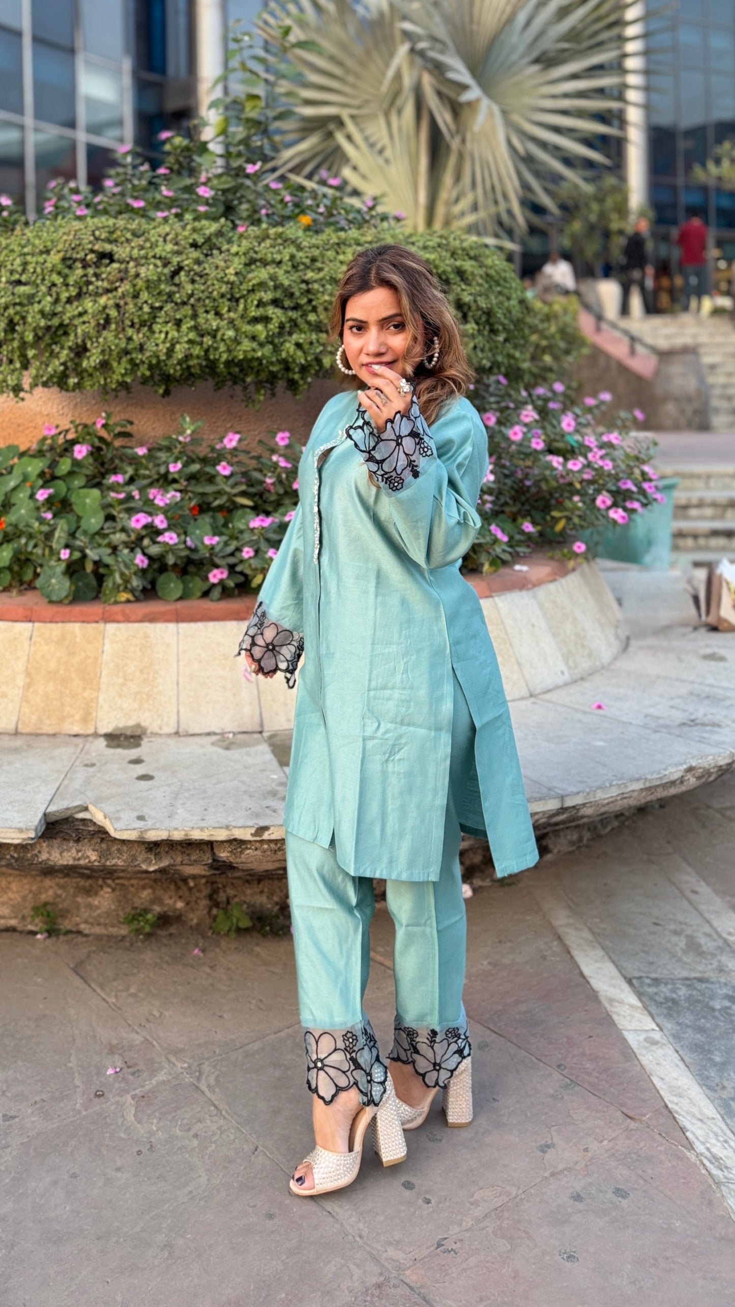 Chanderi Pakistani style corset