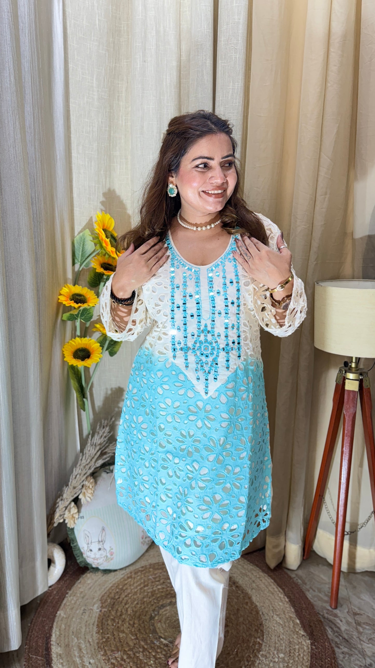 Mirror Work Embroidered Co-Ord Set