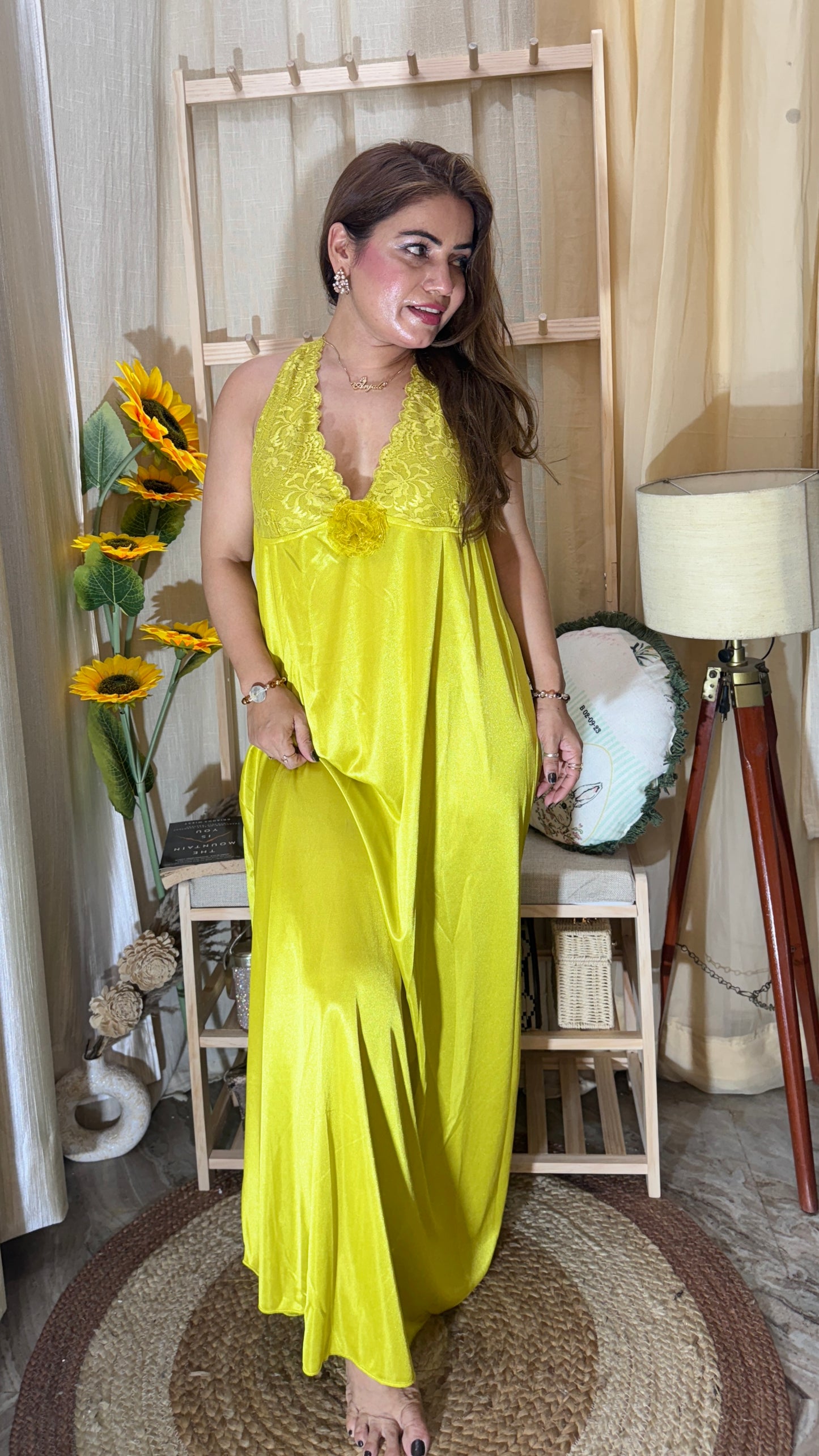 Lime Luxe Blossom Nightwear Set
