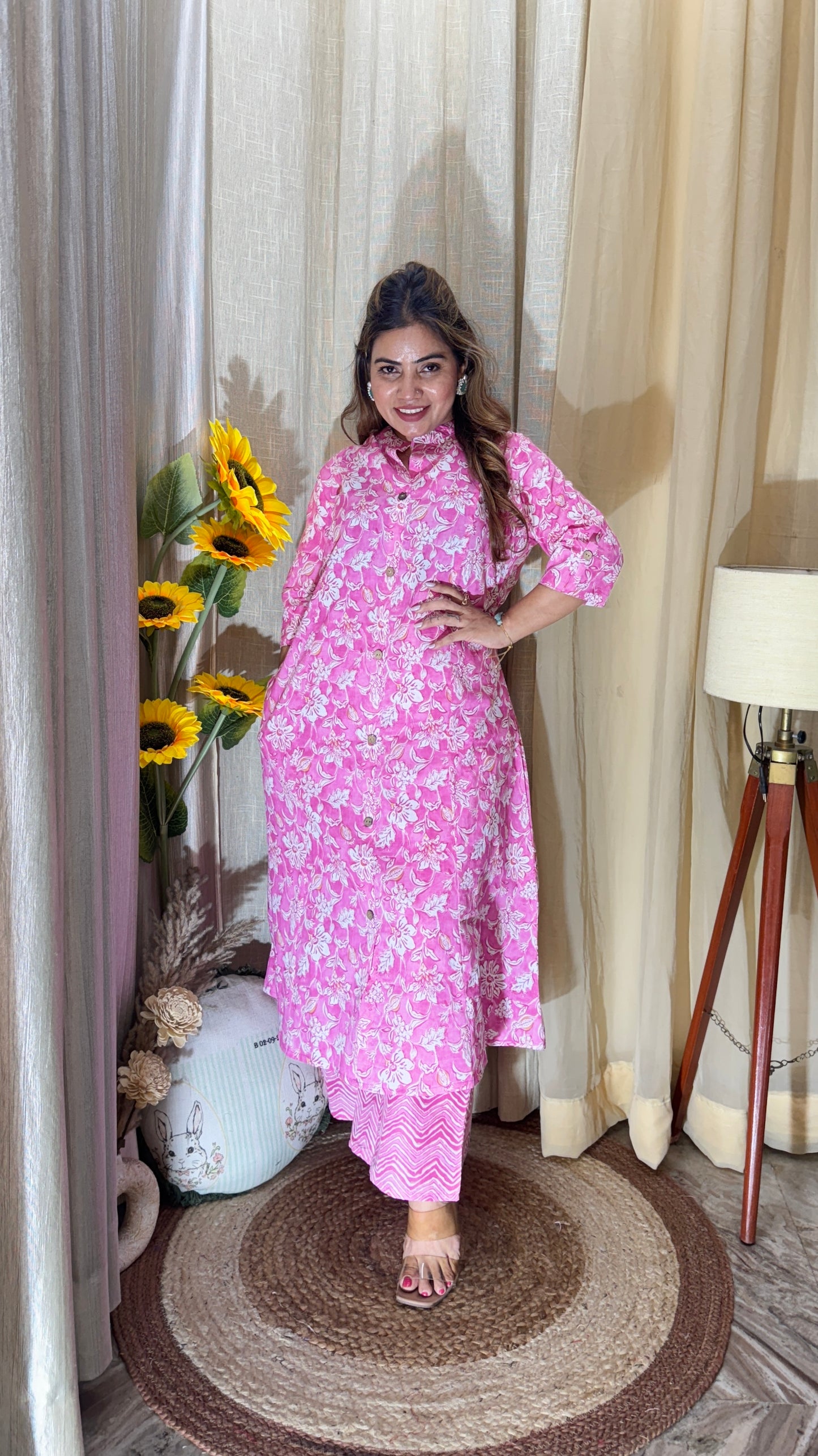 Printed kurta cord set