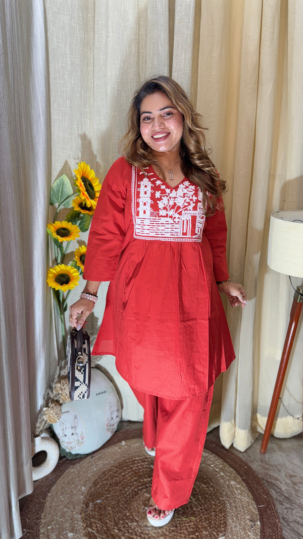 Pure Cotton Co-ord Set