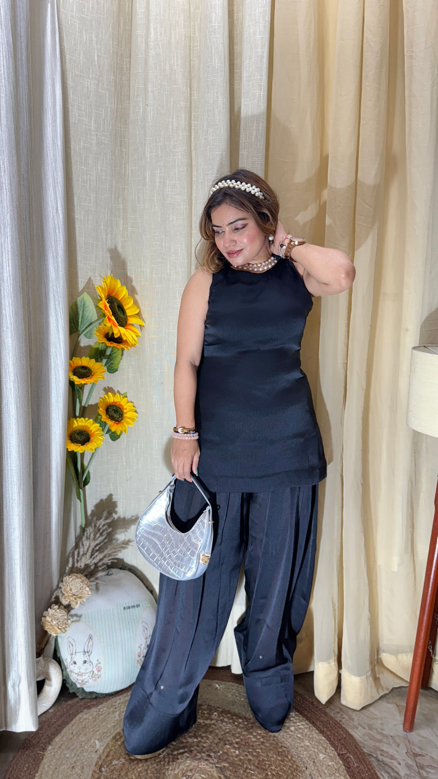 Midnight Luxe black farsi salwar suit