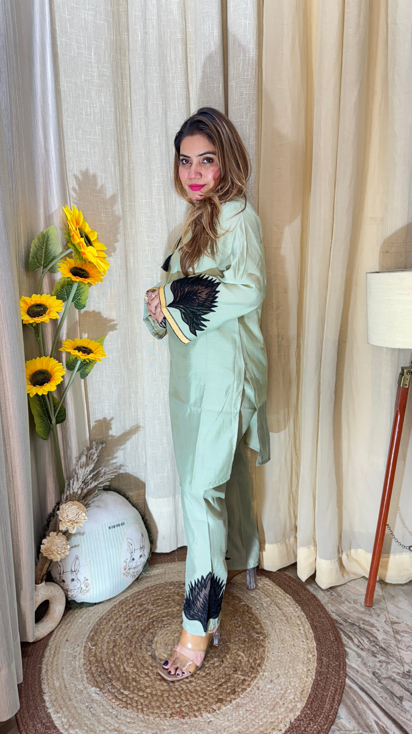 Elegant Embroidered Co-ord Set
