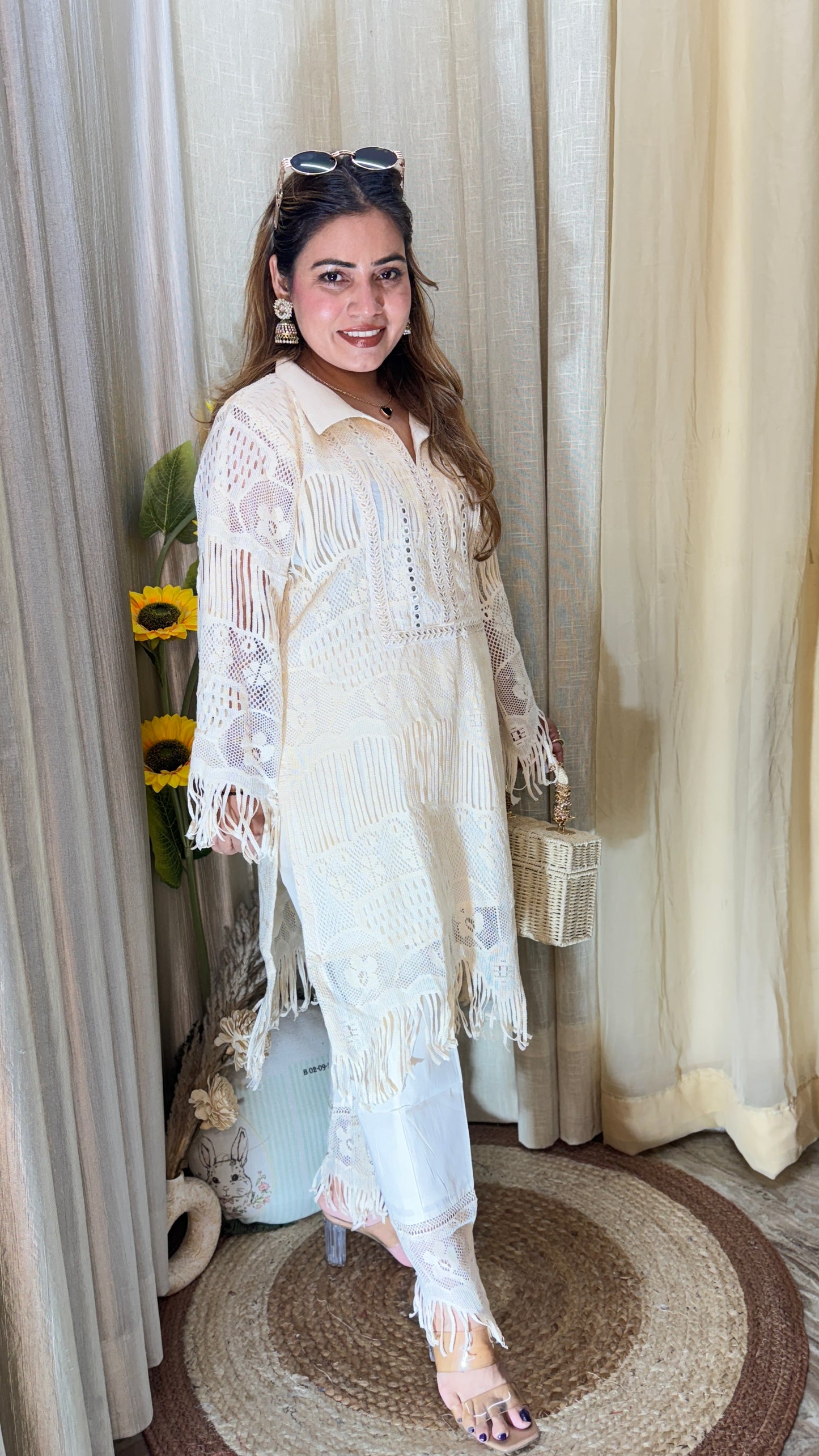 Boho-chic lace co-ord set