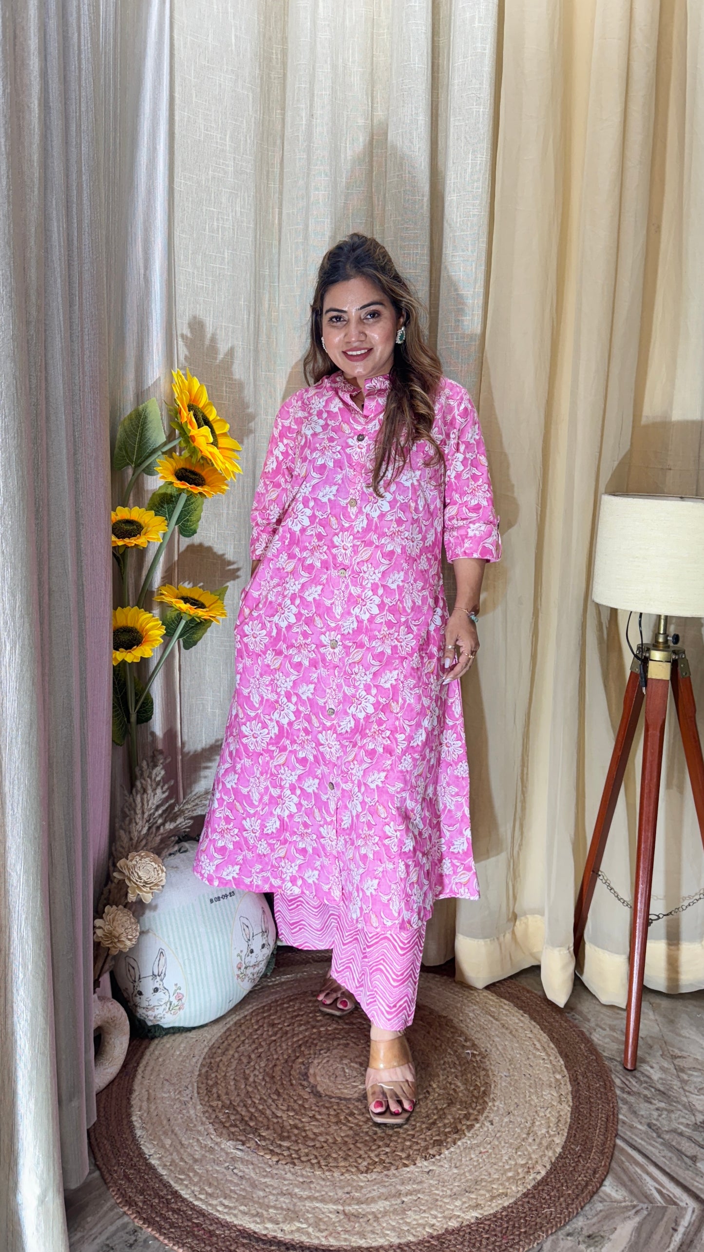 Printed kurta cord set