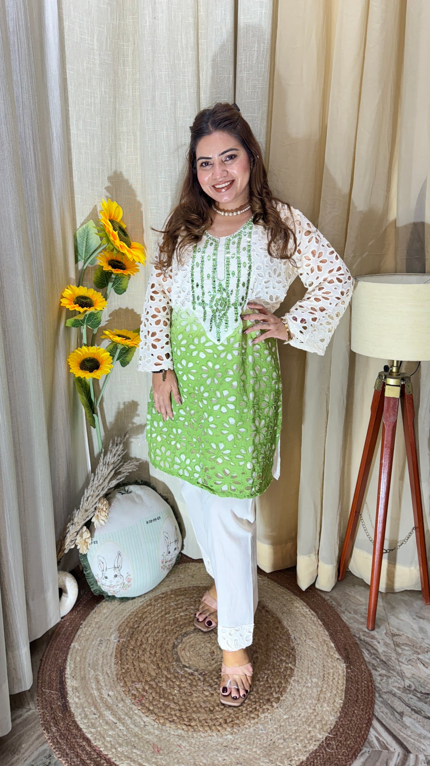 Mirror Work Embroidered Co-Ord Set