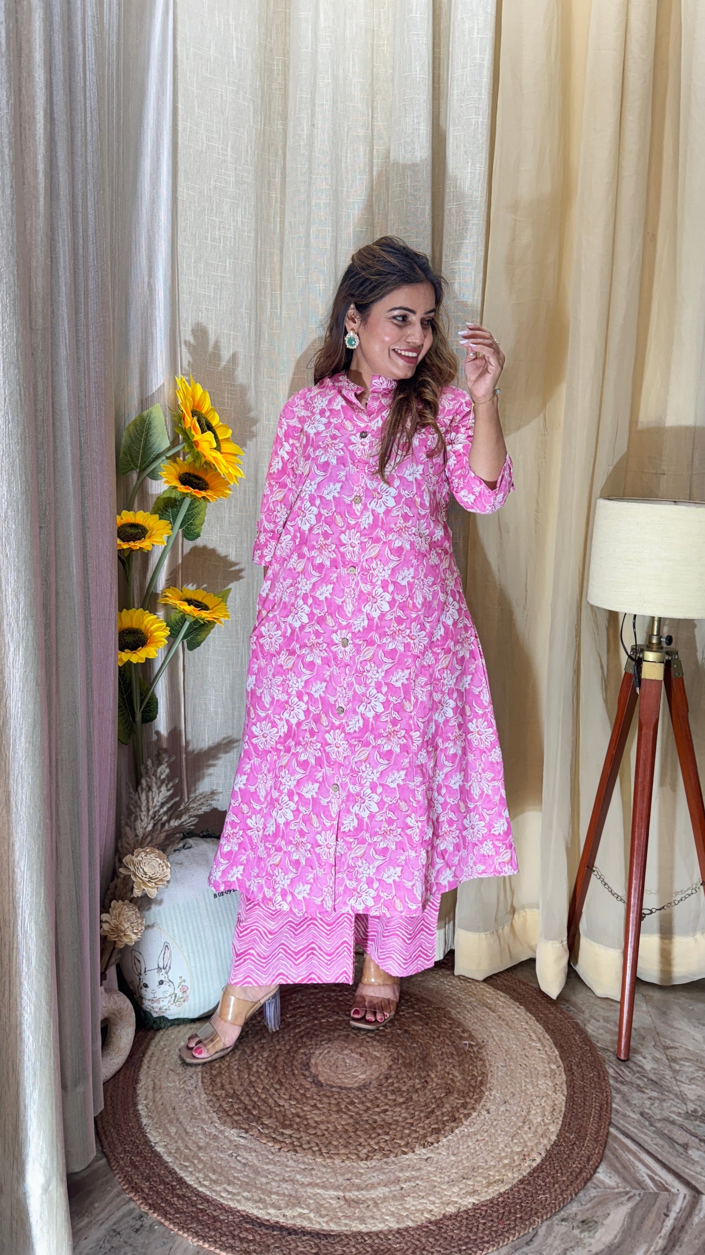 Printed kurta cord set