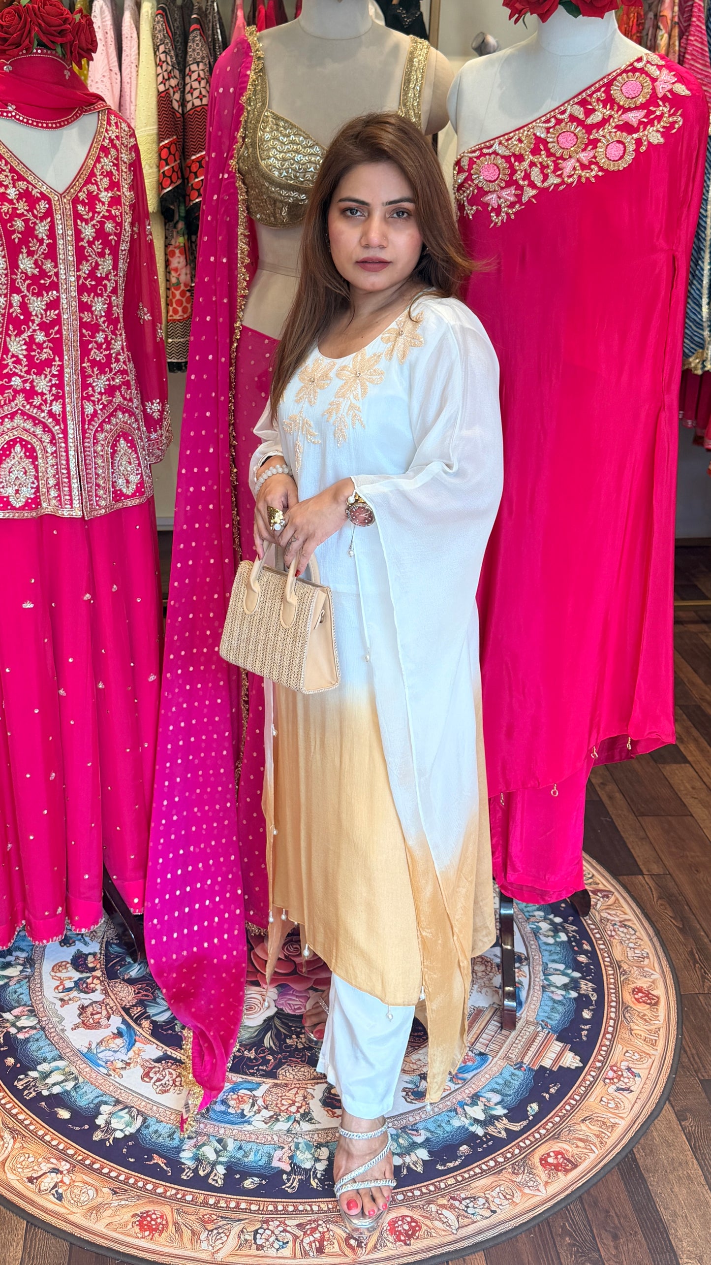 Ombre Embroidered Kurta Set | Resort Luxe Edit