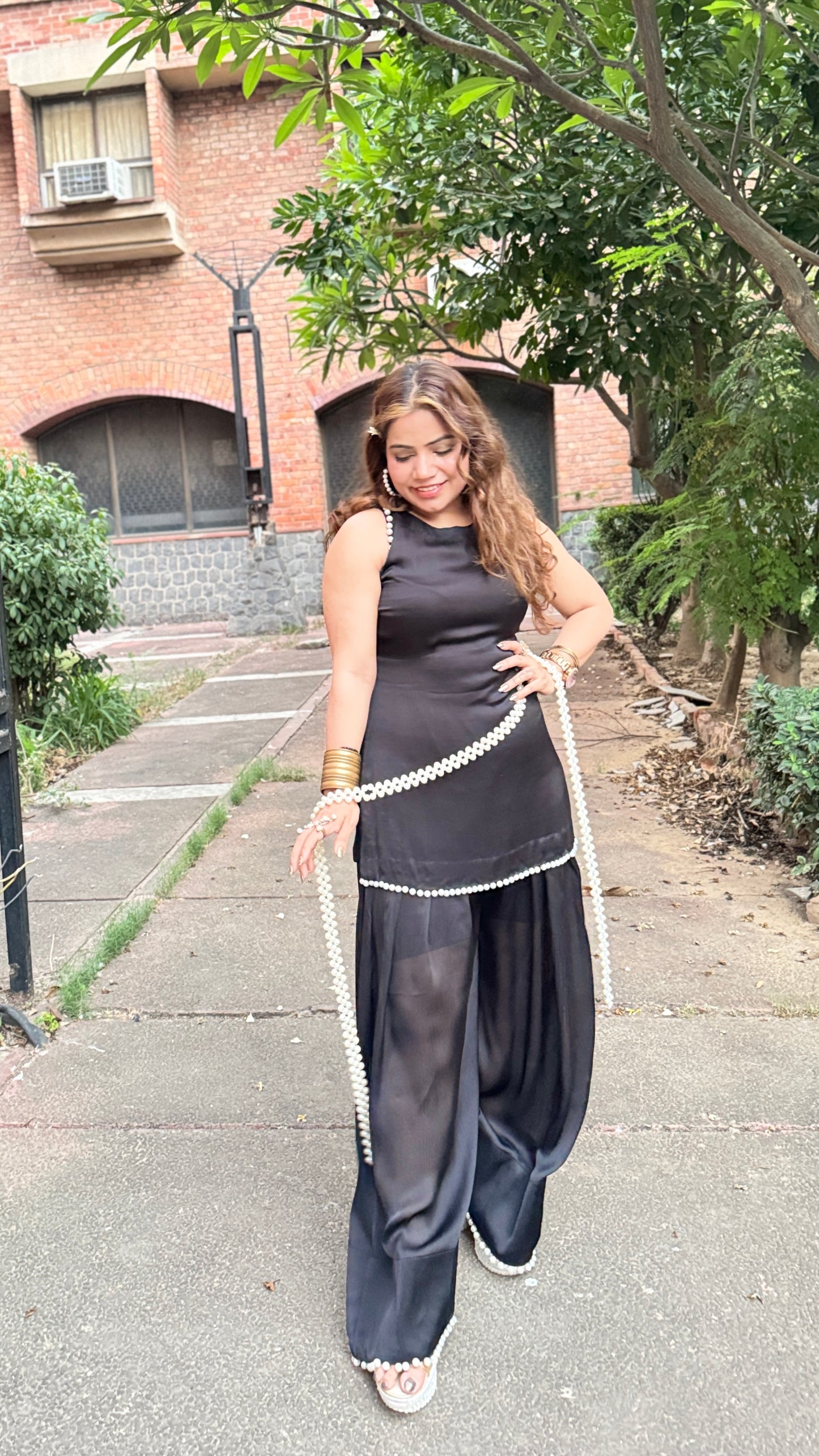 Classic Black Farsi Salwar Set