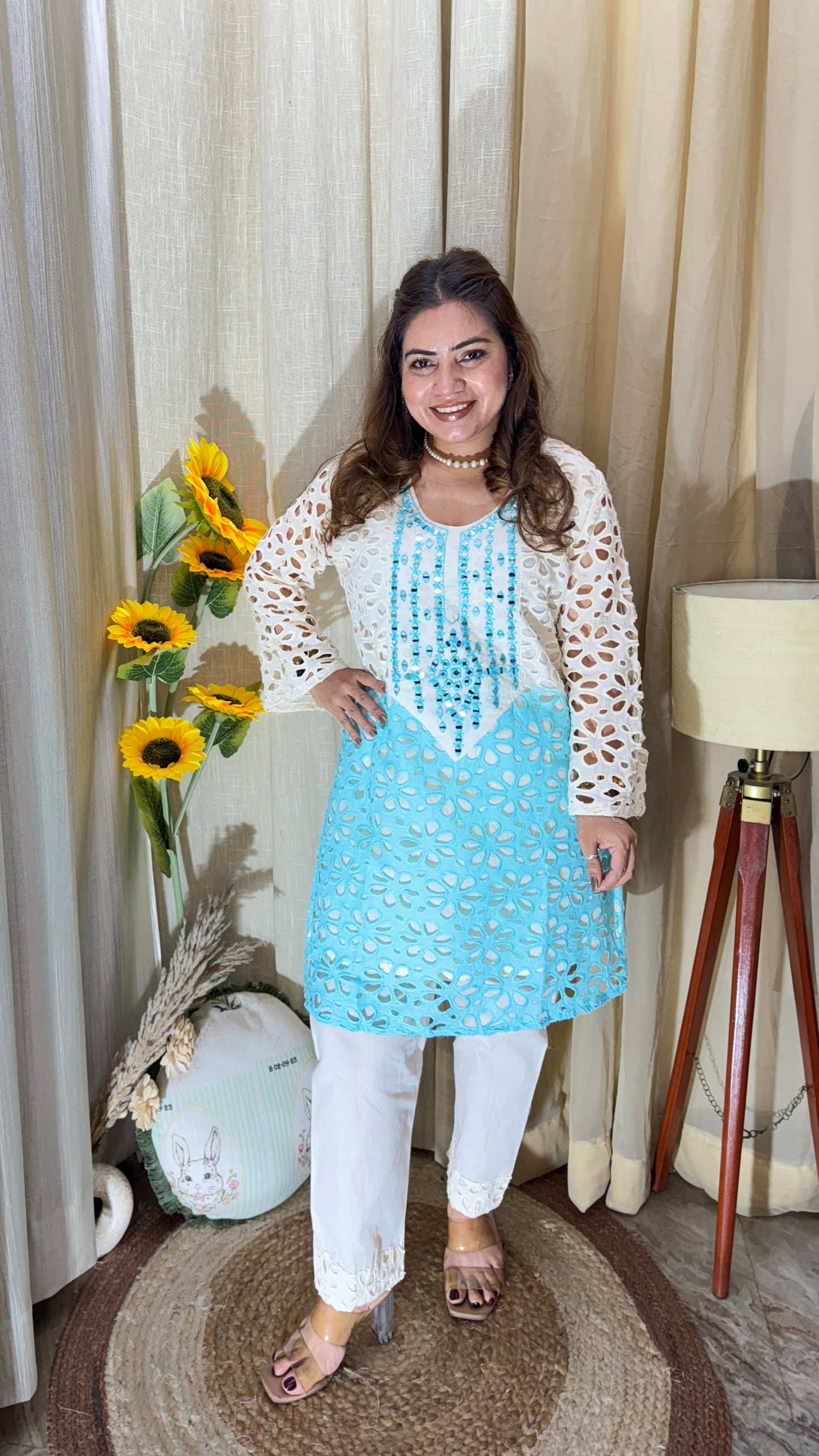 Mirror Work Embroidered Co-Ord Set