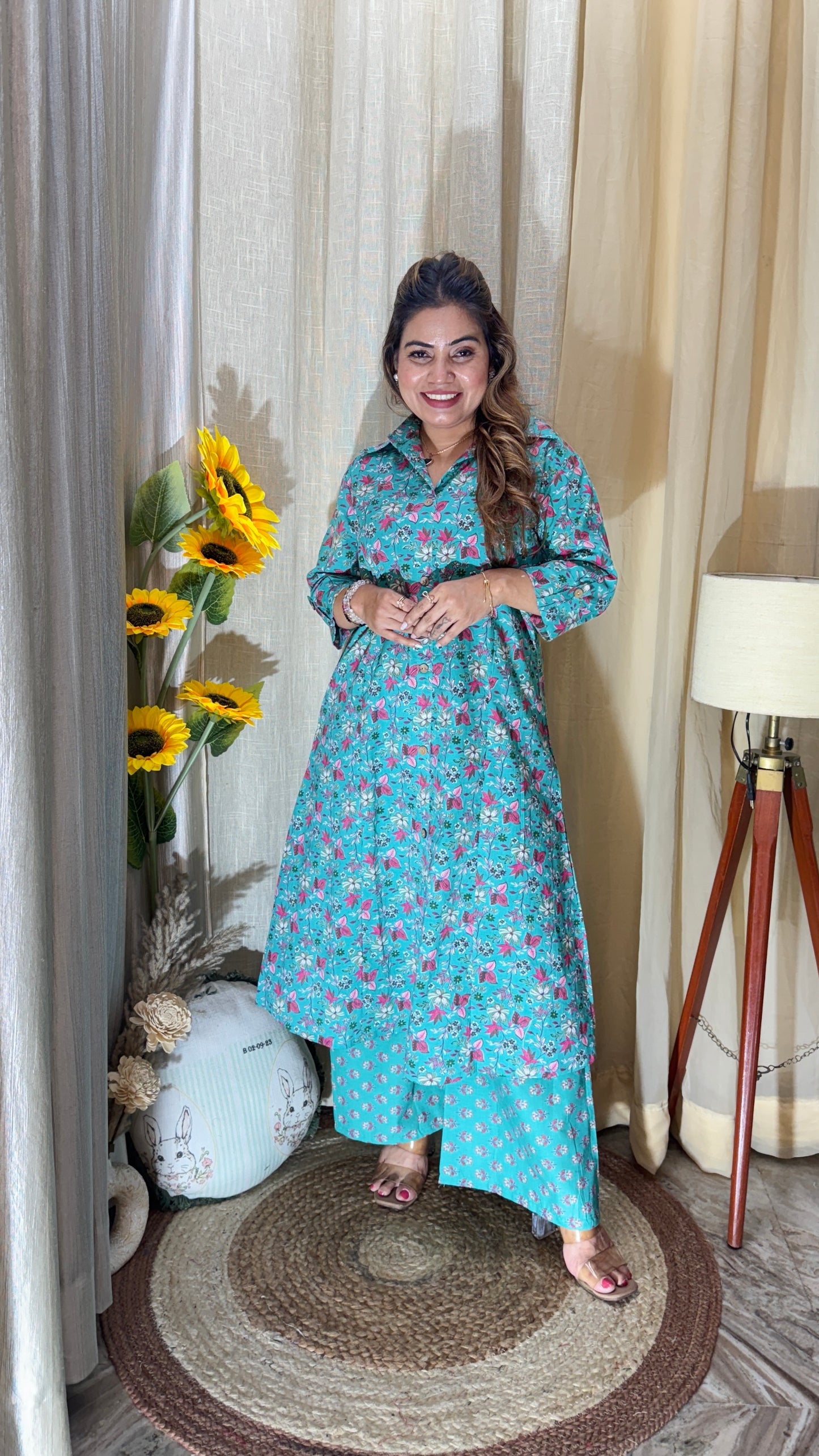 Printed kurta cord set