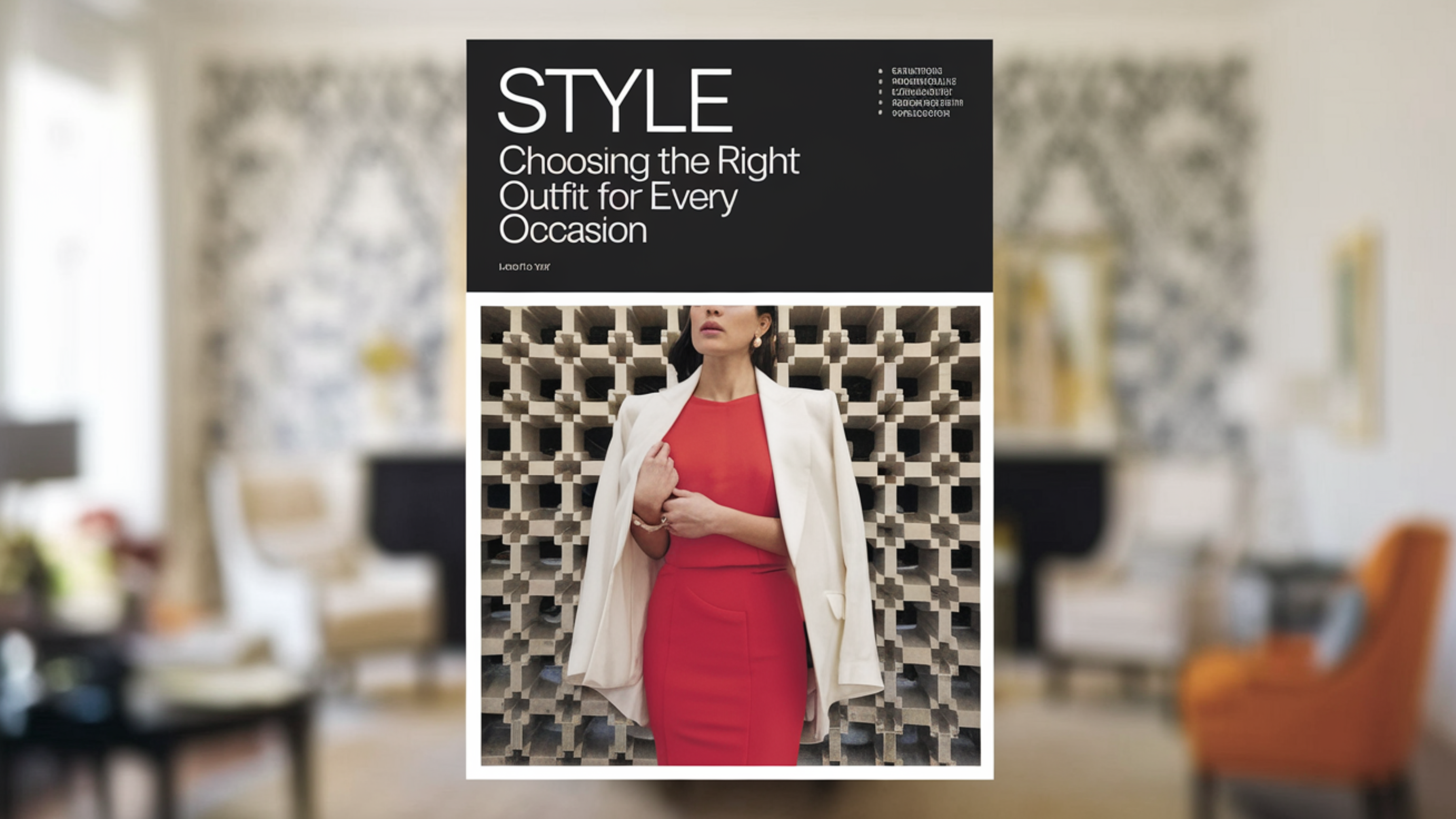 Choosing the Right Outfit for Every Occasion: A Style Guide