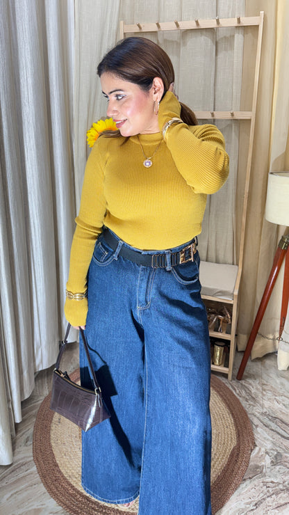 Winter Ribbed Full Sleeve Top