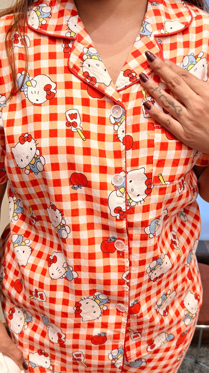 3pc Cute Printed Cotton Nightwear Sets (Shirt, Shorts & Pants Options)