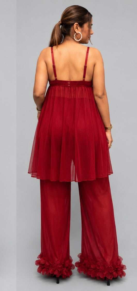 Floral Lace Nightwear Set