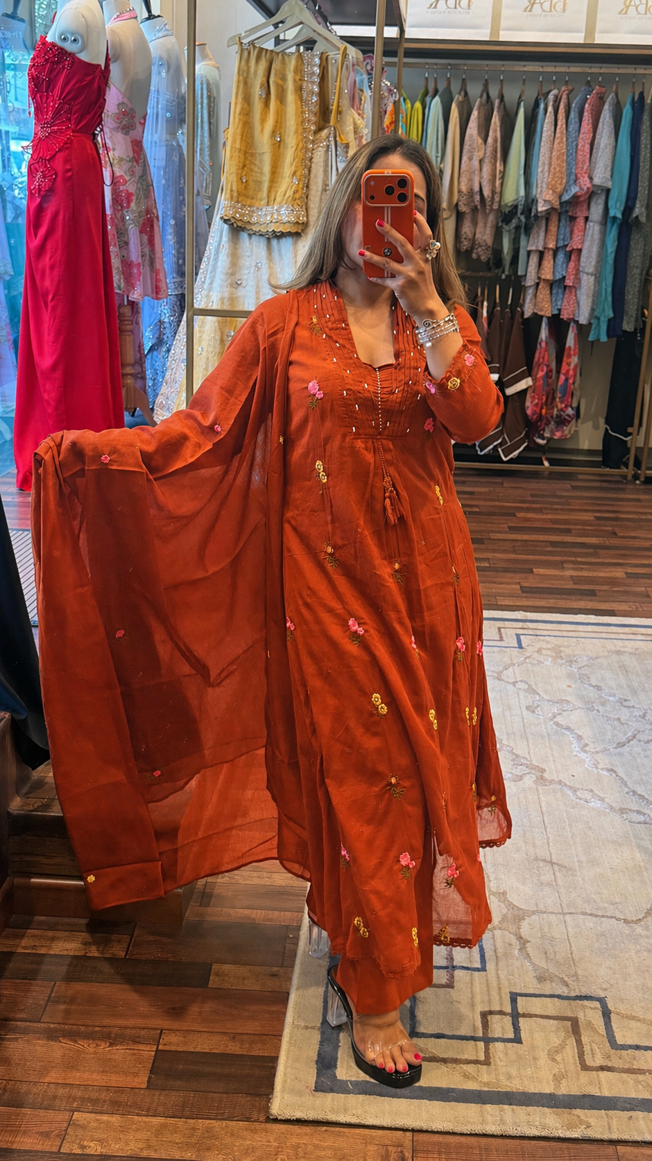 Earthy Elegance Mul Cotton 3-Piece Set