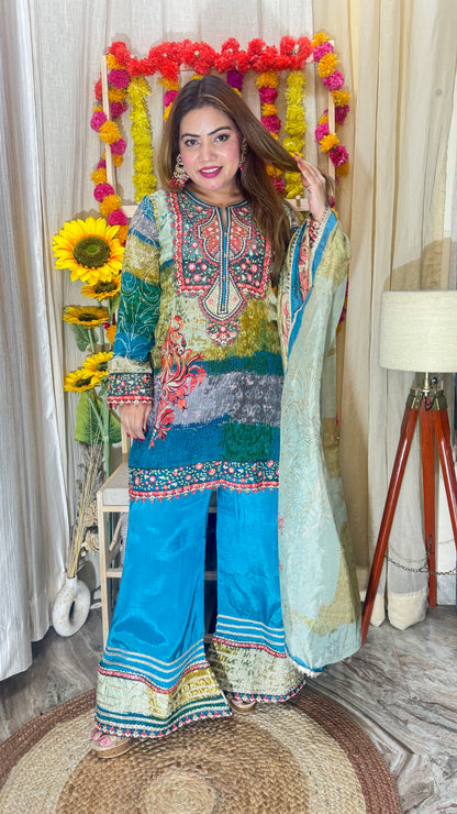 CLASSIC CREPE PLAZA SALWAR SUIT