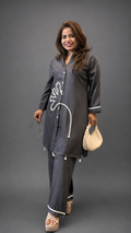 Charcoal Grey Applique Co-ord set