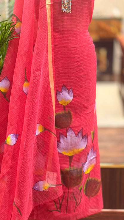 Hand-Painted Unstitched Suit Set