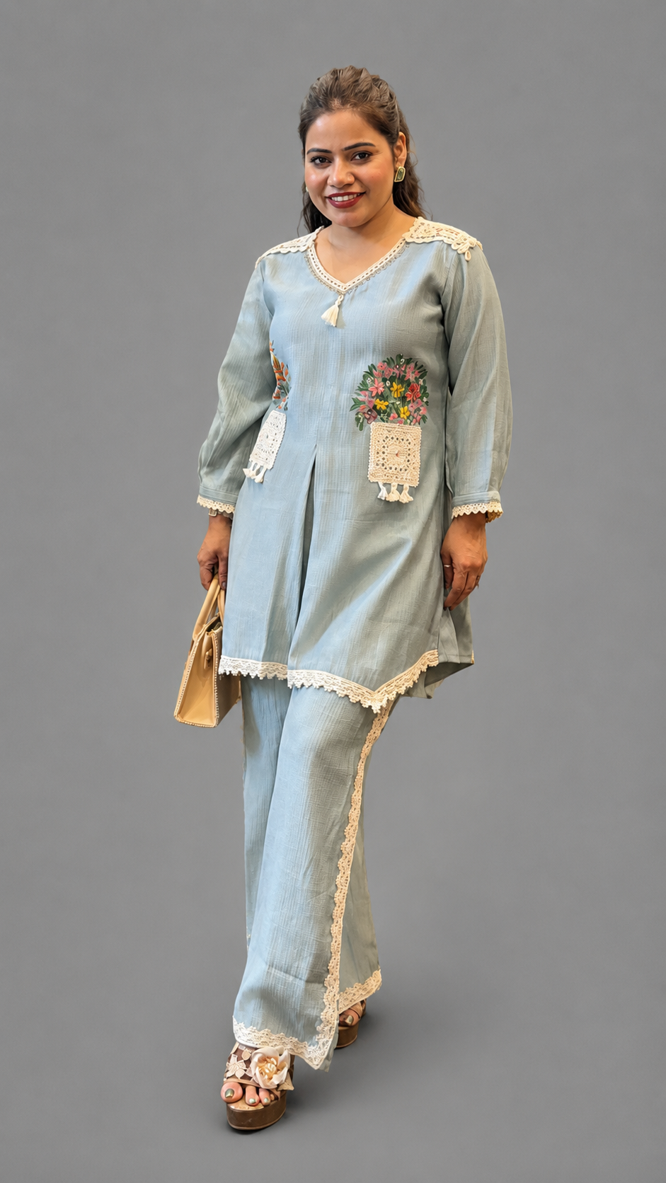 Guldasta Hand-Painted Co-ord Set