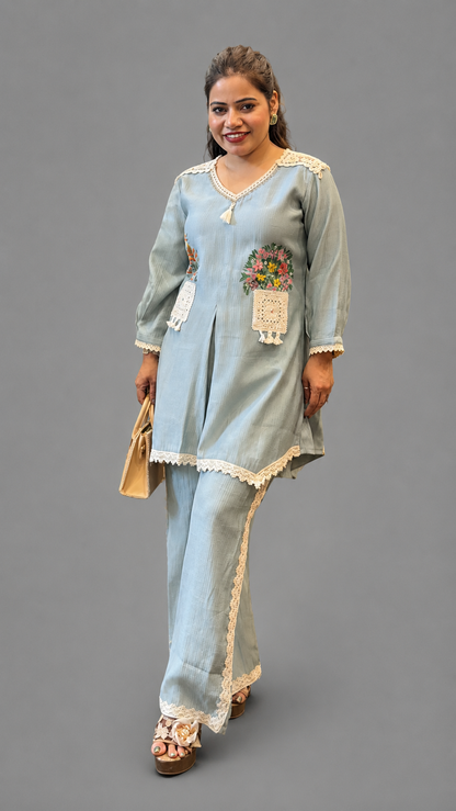 Guldasta Hand-Painted Co-ord Set