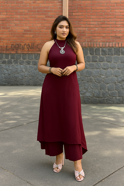 Indo-Western Kurti cord set