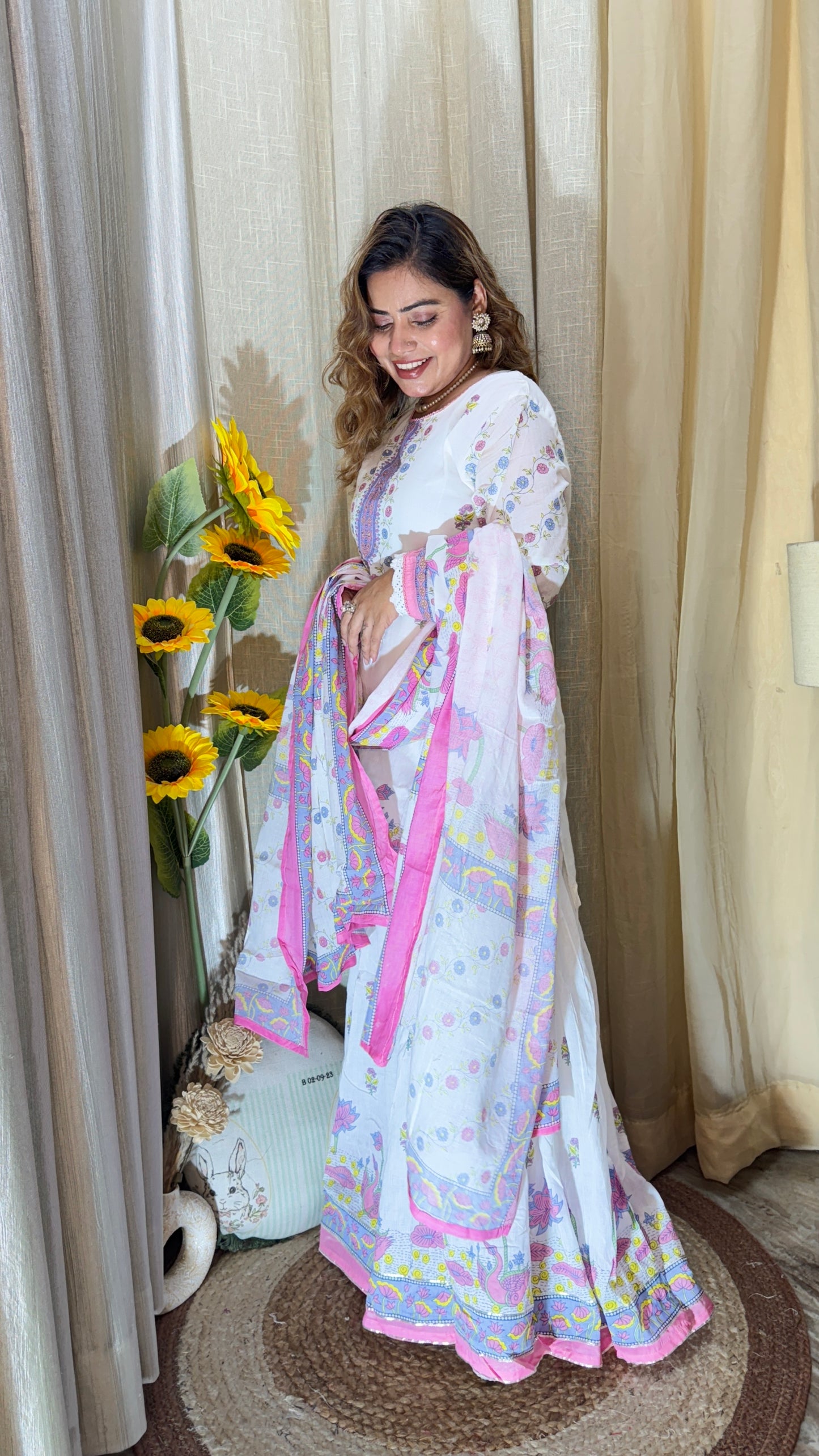 Cotton Sharara suit set