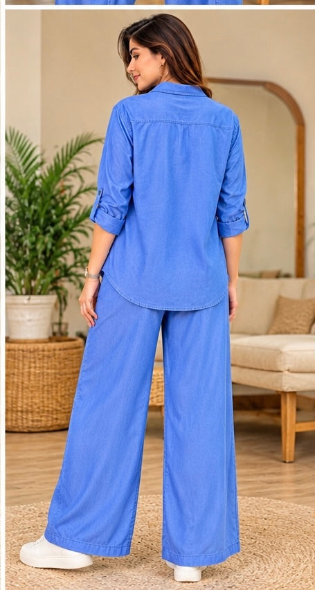 Blue Muse Co-Ord Set