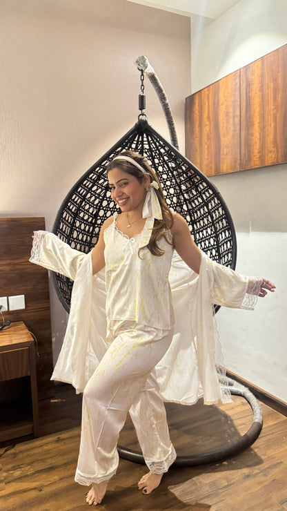 luxurious nightwear 4pc set