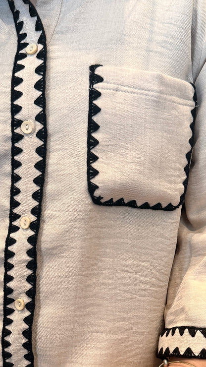 Effortless Chic Co-ord Set with Contrast Detailing