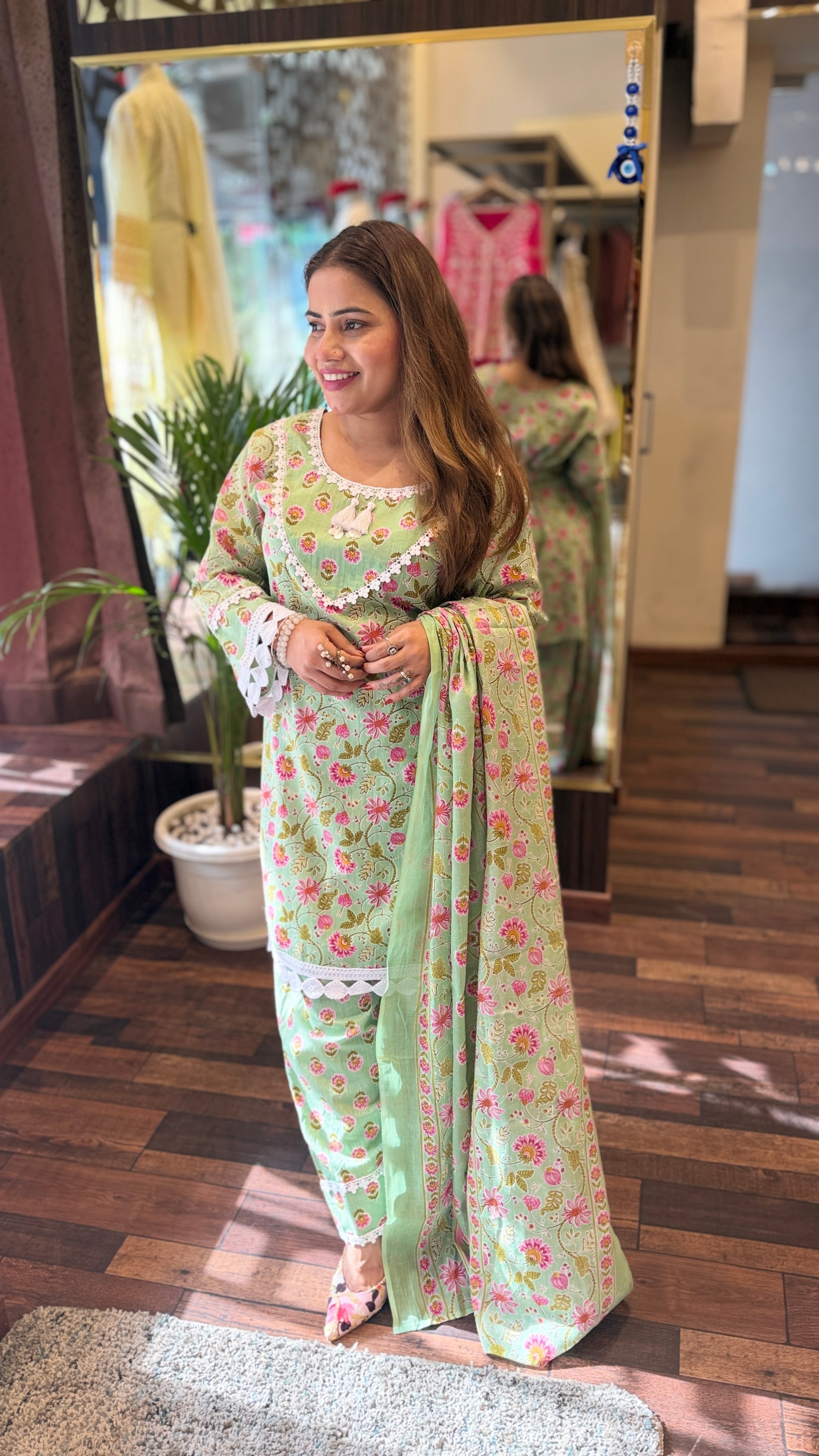 Floral Printed Suit Set