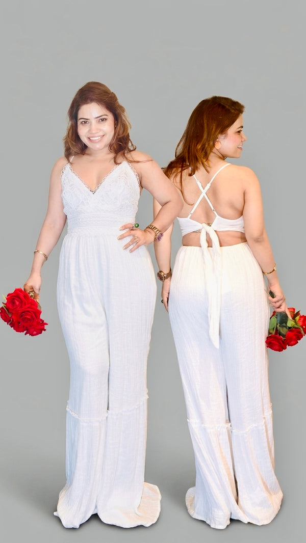 "ZURI" - PURE MAL WRINKLE COTTON JUMPSUIT