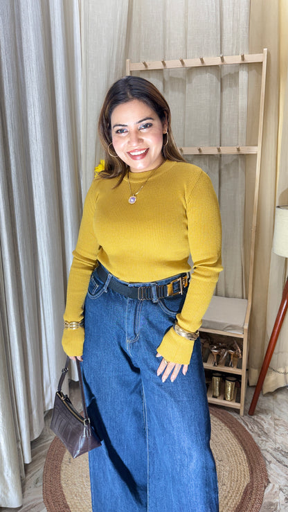 Winter Ribbed Full Sleeve Top