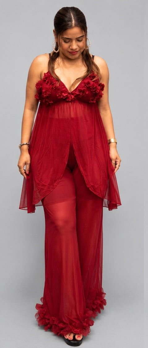 Floral Lace Nightwear Set