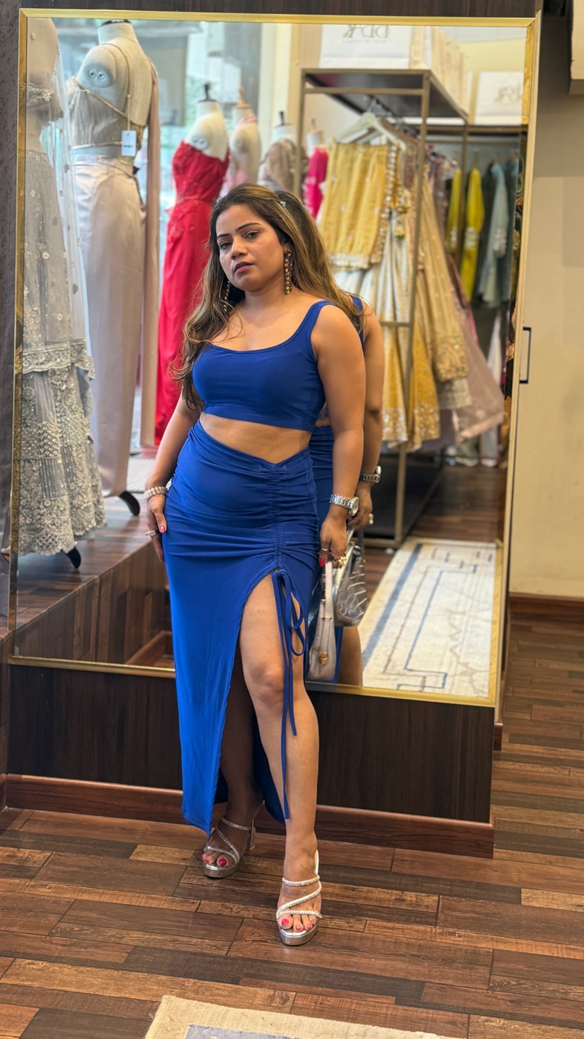 Ruched Skirt Co-ord Set