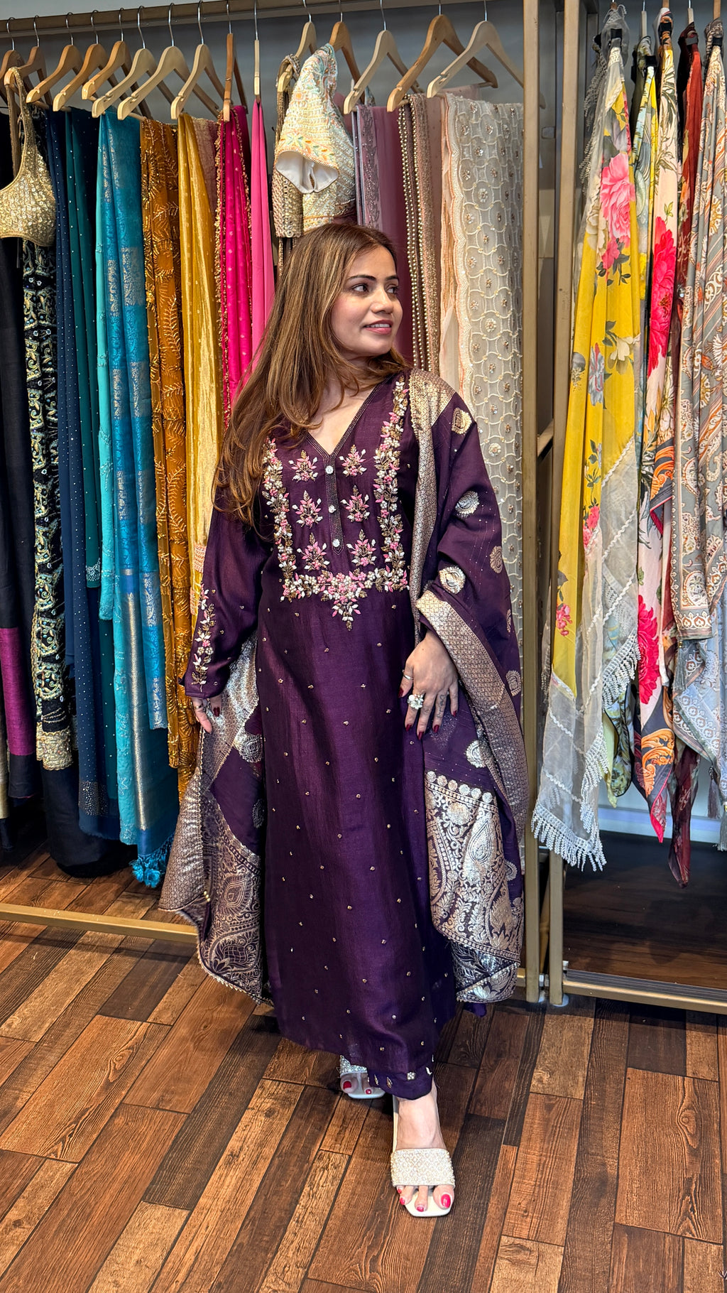 Embroidered Suit Set