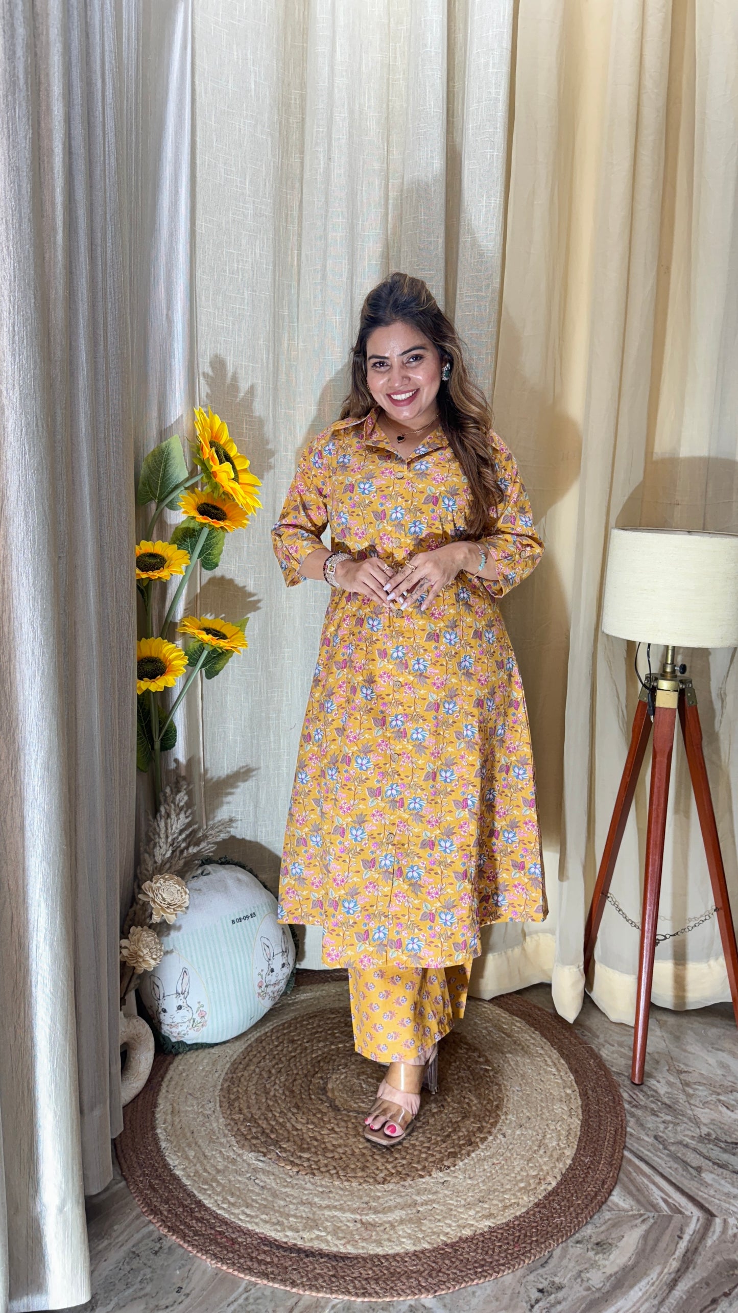 Printed kurta cord set