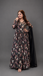 Floral Anarkali Suit Set