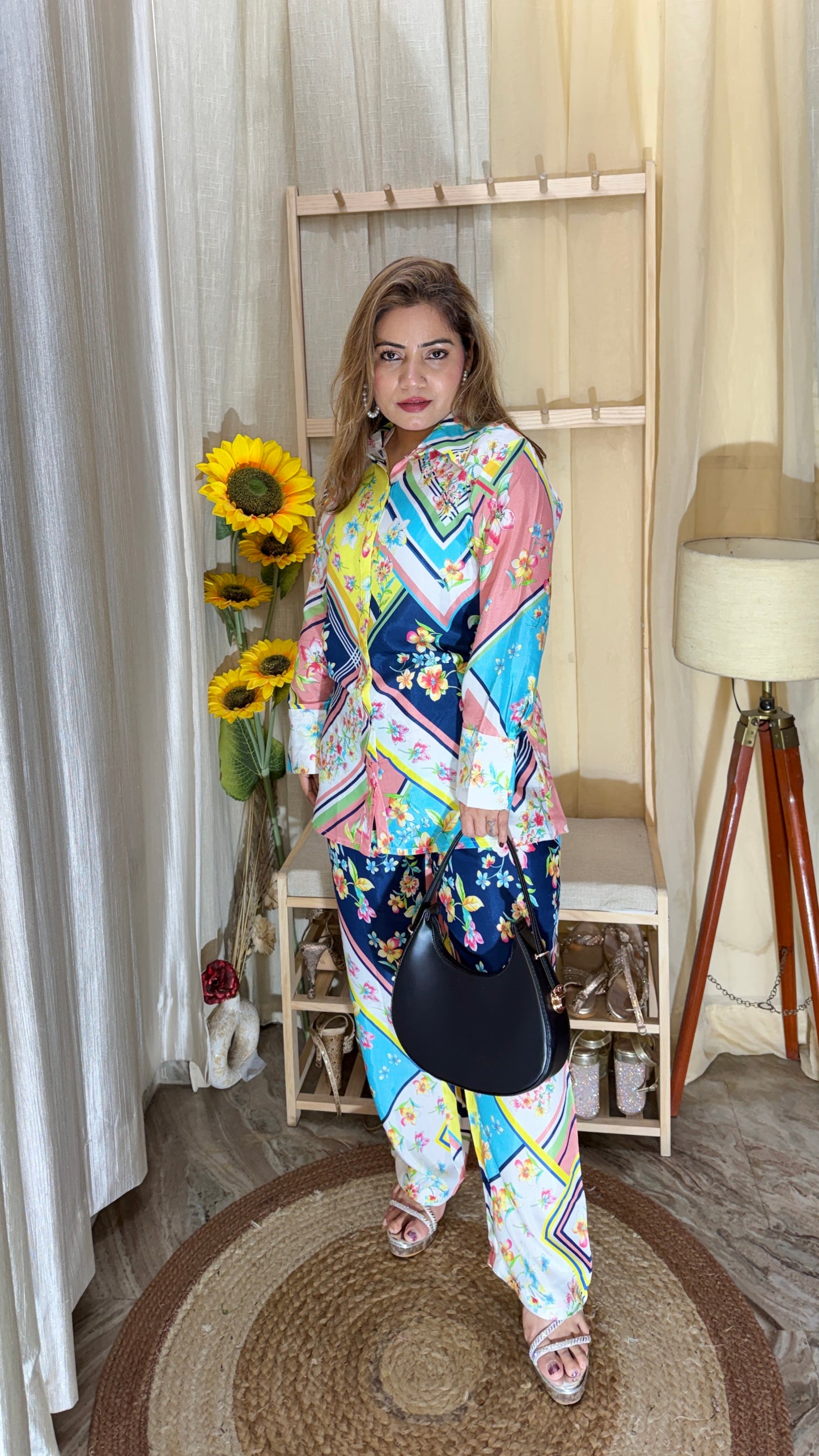 Floral Printed Co-Ord Set | Shirt & Pant Set