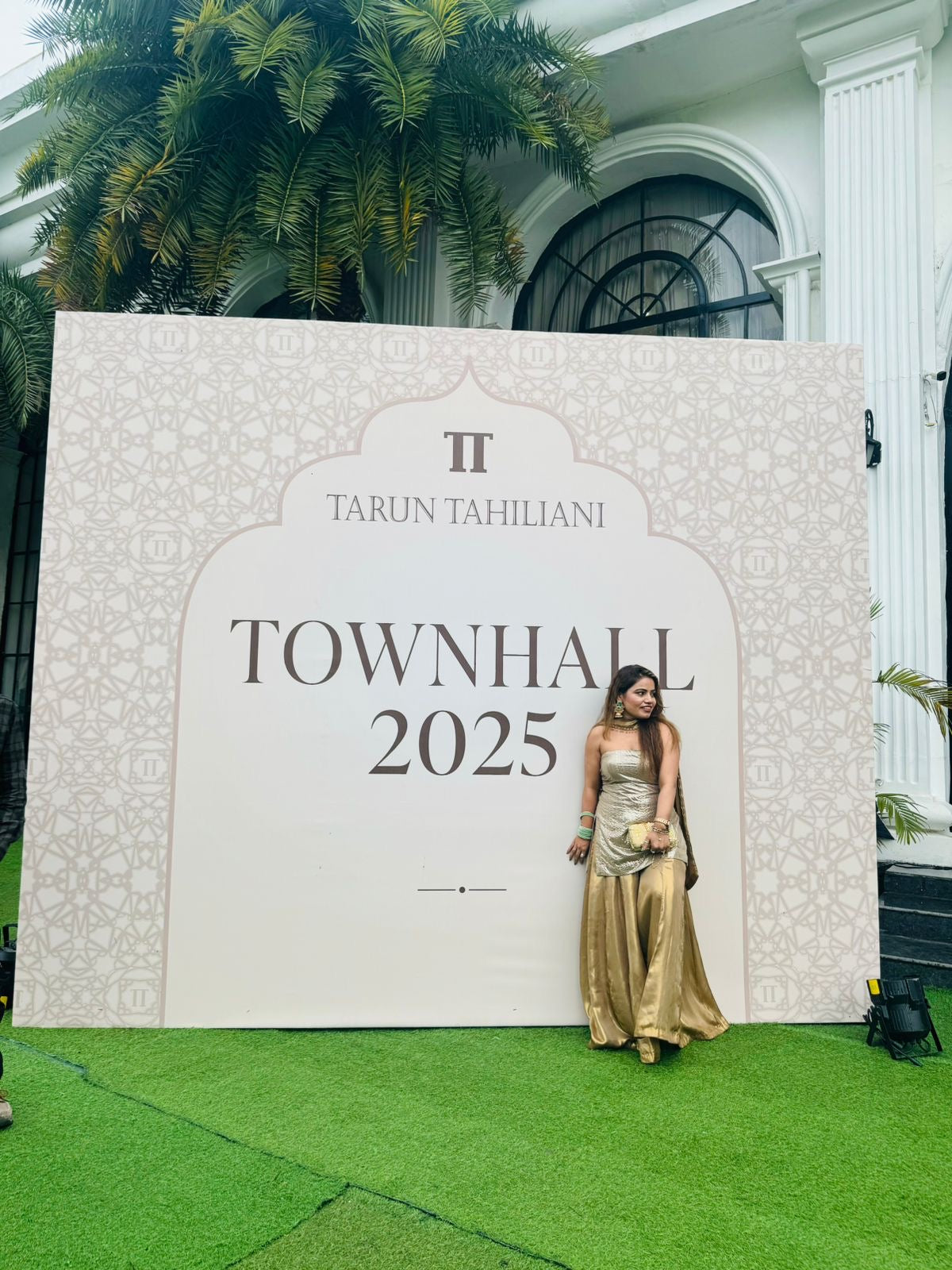 Golden Glam Indo-Western Palazzo Set