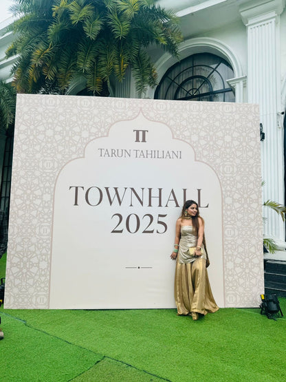 Golden Glam Indo-Western Palazzo Set
