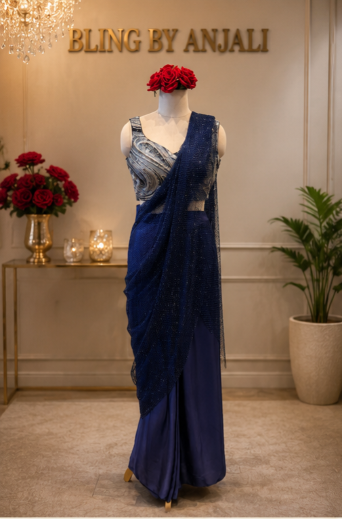 Concept Saree with Embellished Blouse
