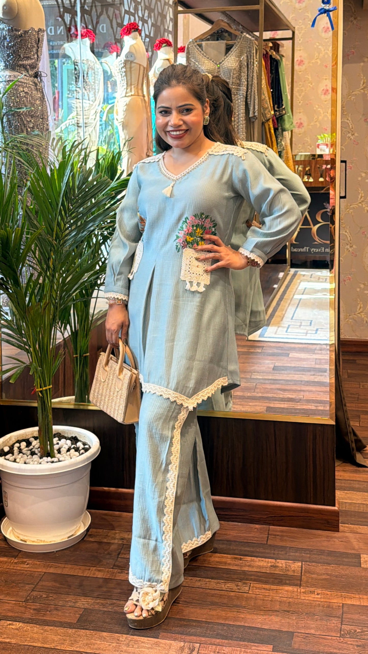 Guldasta Hand-Painted Co-ord Set