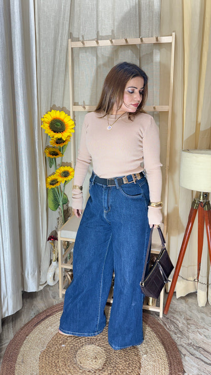Winter Ribbed Full Sleeve Top